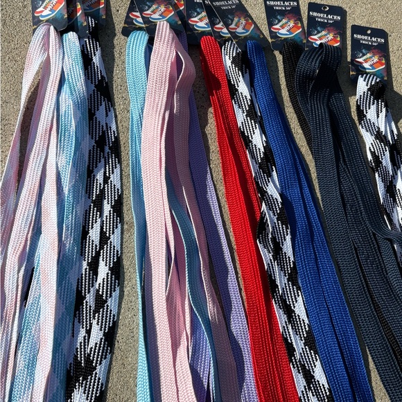 Wide Fat Shoe Laces Set of 3 - Picture 2 of 5